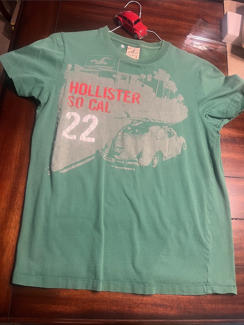 13. Vintage 1990’s VW Hollister Green So Cal see spot on back look 4 free stuff